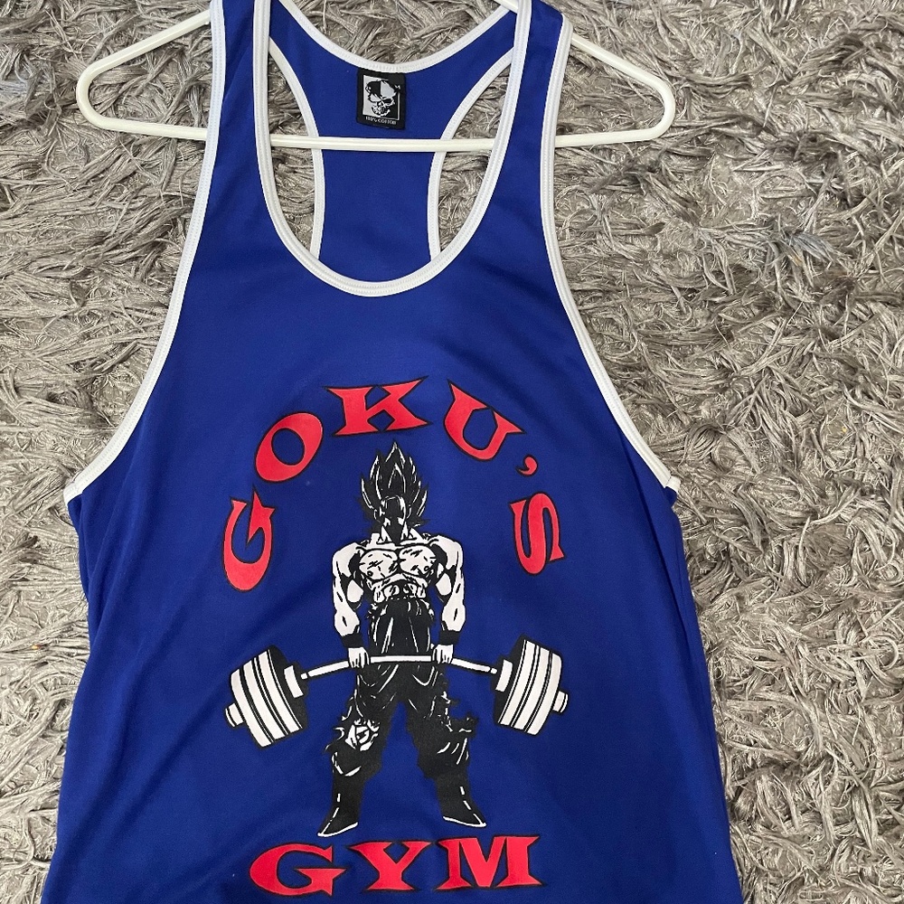 Goku’s Gym stringer tank men medium